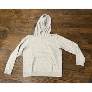 Nike Sportswear Club Fleece Hoodie Men Medium Pullover DQ5415-063 Gray